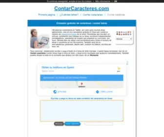 Contarcaracteres.com(Contar caracteres) Screenshot