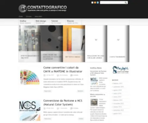 Contattografico.it(Grafica, stampa, web design, tutorial e guide) Screenshot
