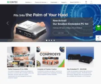 Contec.com(Industrial/embedded Computer) Screenshot