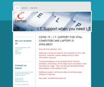 Contecltd.co.uk(Contec Enterprises Ltd) Screenshot