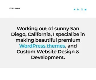 ContempographiCDesign.com(WordPress Design & Development by Chris Robinson) Screenshot