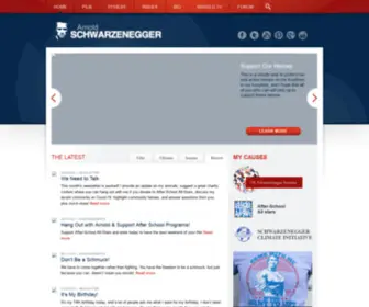 Contemporary.ab.ca(Official website for Arnold Schwarzenegger) Screenshot