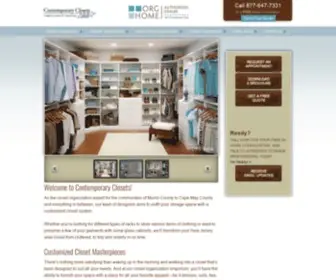 Contemporaryclosets.com(New Jersey) Screenshot