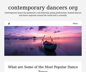 Contemporarydancersorg.com(Contemporary dance has gathered a cult following among professional) Screenshot