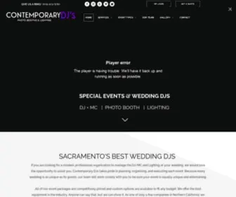 Contemporarydjs.com(DJ Company) Screenshot