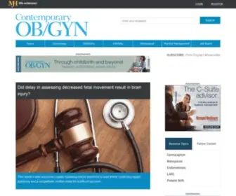 Contemporaryobgyn.net(Contemporary OBGyn) Screenshot
