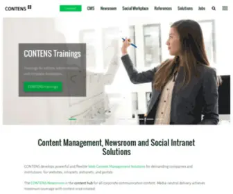 Contens.de(Content Management & Social Intranet) Screenshot