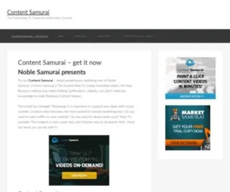 Content-Samurai.com(Find out why Content Samurai) Screenshot