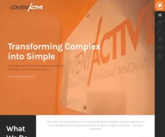 Contentactive.com(Transforming Complex into Simple) Screenshot