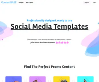 Contentbase.com(Social Media Bundles To Grow Your Business) Screenshot