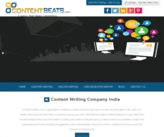 Contentbeats.com(Content Writing Services Provider Company In India) Screenshot