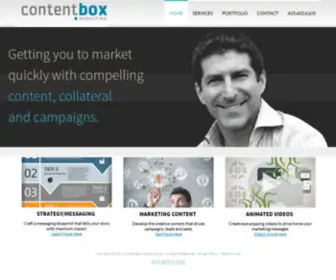 Contentboxmarketing.com(Technology marketing content) Screenshot