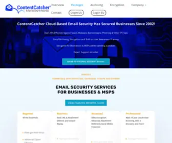 Contentcatcher.com(Email Security Solutions) Screenshot