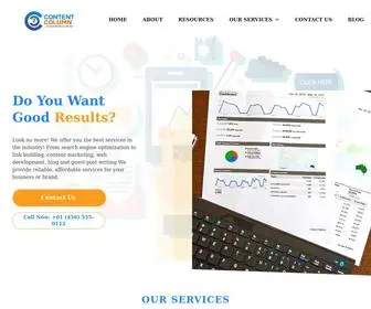 Contentcolumn.com(Content Marketing Agency for SaaS) Screenshot
