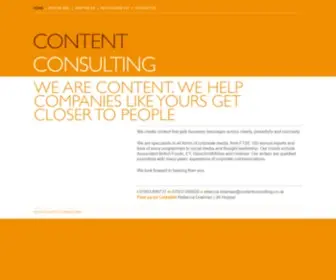 Contentconsulting.co.uk(Content Consulting) Screenshot