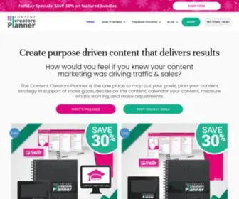 Contentcreatorsplanner.com(The Content Creators Planner) Screenshot