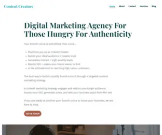 Contentcreaturemarketing.com(Digital Marketing Agency) Screenshot