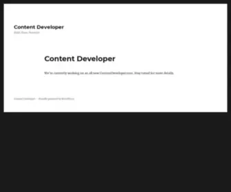 Contentdeveloper.com(Build) Screenshot