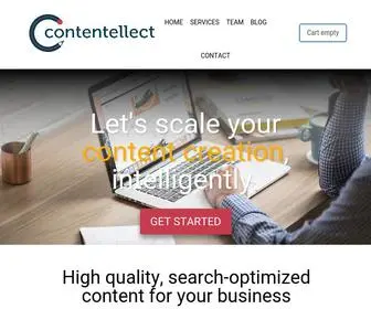 Contentellect.com(Content Marketing Agency Without The BS) Screenshot
