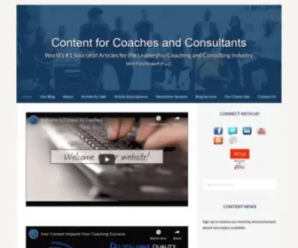 Contentforcoaches.com(Content for Coaches and Consultants) Screenshot