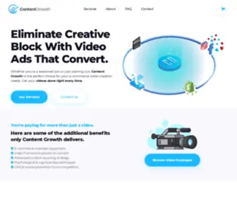 Contentgrowth.co(Eliminate Creative Block With Video Ads That Convert) Screenshot