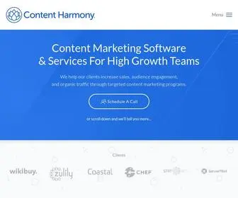 Contentharmony.com(Content Harmony) Screenshot