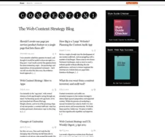 Contentini.com(Content Strategists) Screenshot