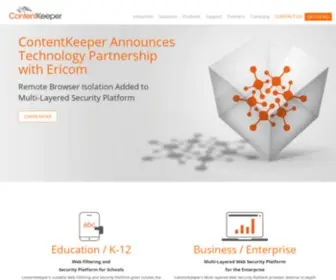Contentkeeper.com(Homepage) Screenshot