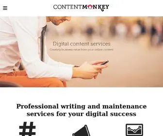 Contentmonkey.com.au(Copywriting and Web Content Agency) Screenshot