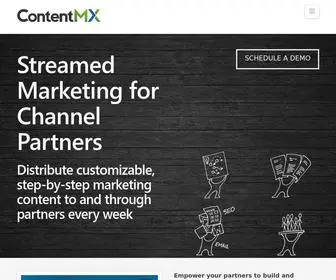 Contentmx.com(Prescribed Marketing for Channel Partners) Screenshot