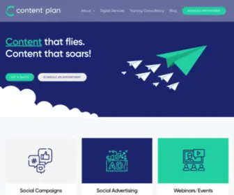Contentplan.ie(Content Management and Social Promotion outsource solution) Screenshot