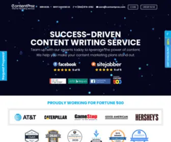 Contentproz.net(Copywriting Services) Screenshot
