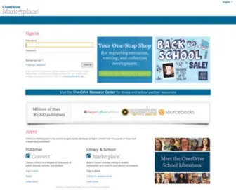 Contentreserve.com(OverDrive Marketplace) Screenshot