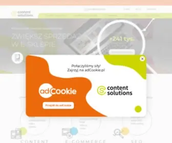 Contentsolutions.pl(Wspomagamy rozwój marek z różnych branż) Screenshot