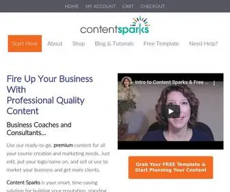 Contentsparks.com(Content Sparks) Screenshot