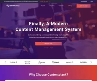 Contentstack.com(Contentstack) Screenshot