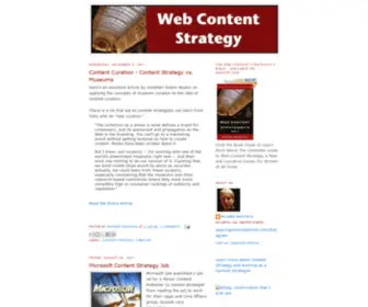 Contentstrategyweblog.com(Content Strategy) Screenshot