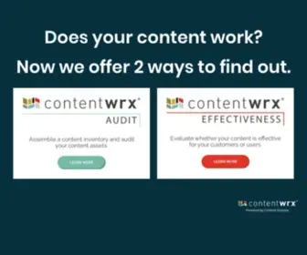 Contentwrx.com(ContentWRX Effectiveness) Screenshot