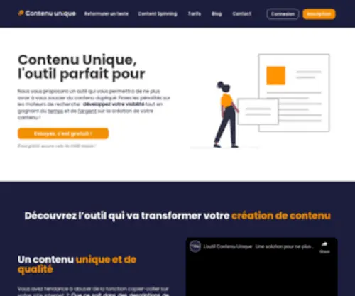 Contenu-Unique.fr(Fini) Screenshot