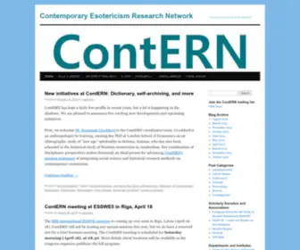 Contern.org(Contemporary Esotericism Research Network) Screenshot