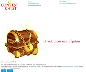 Contestchest.com(Competitions and sweepstakes that you can enter and win) Screenshot
