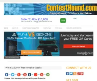 Contesthound.com(Sweepstakes and Contest Directory) Screenshot