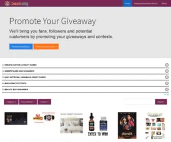 Contestlisting.com(Giveaway and Sweepstakes Promotion Services) Screenshot