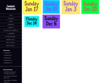 Contestsvan.com(Contests Vancouver) Screenshot