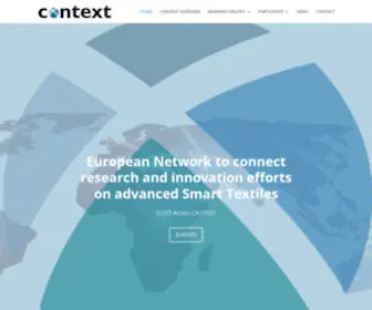 Context-Cost.eu(European Network to connect research and innovation efforts on advanced Smart Textiles) Screenshot