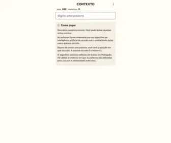 Contexto.me(At each guess it will tell you how close you are to the answer) Screenshot
