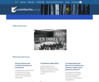 Contexto.org(Politica Exterior) Screenshot