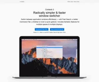 Contexts.co(Radically simpler & faster window switcher for Mac) Screenshot