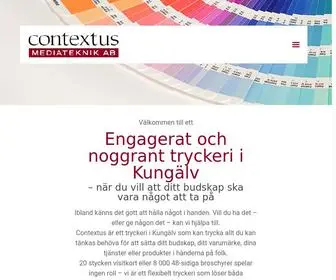 Contextus.se(Tryckeri i Kungälv) Screenshot