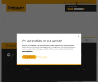 Conti-Bicycletyres.com(Continental bicycle tyres) Screenshot